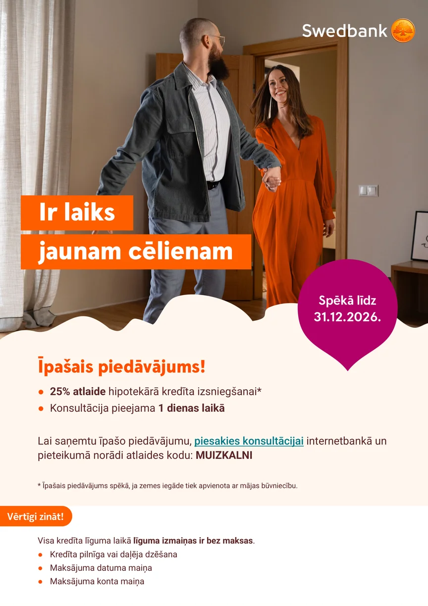 Swedbank īpašais piedāvājums Muižkalni projektam